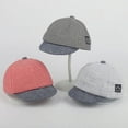 thumbnail image 3 of Cute Baby Striped Baseball Cap Summer Cotton Toddler Kids Hats Infant Boys Girls Sun Hat, 3 of 6
