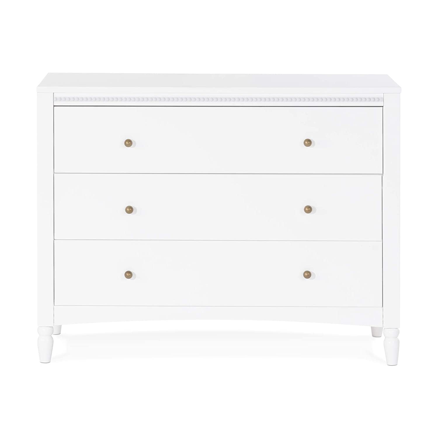 Stella 3-Drawer Dresser, Matte White