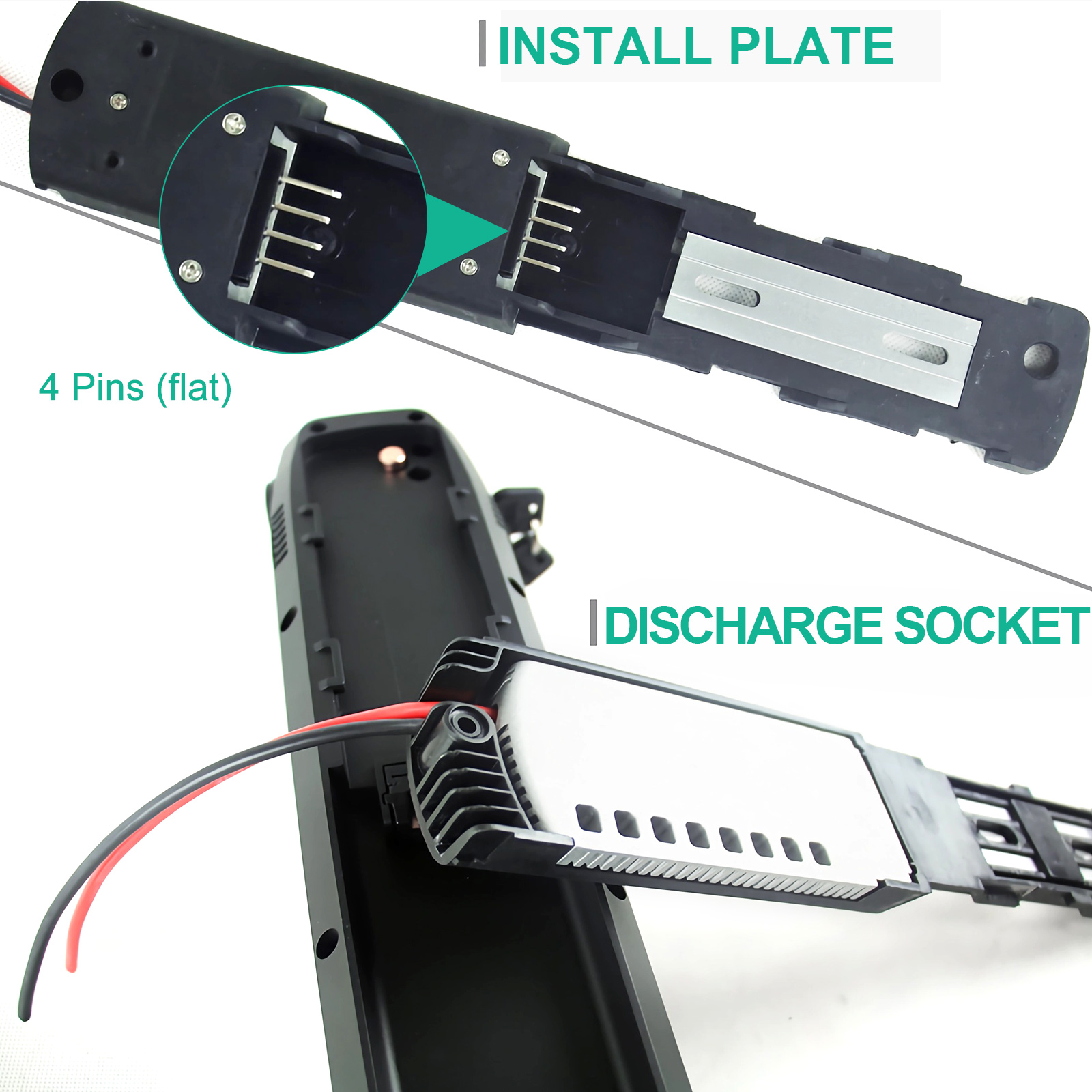 BVSLTUK  48V 20Ah Ebike Battery Lg4800 Cell Lithium Battery Pack for 500W 750W 1000W 1200W 1500W Bafang Aw Ancheer Voilamart and Other Adults Eletric Bike Motors, Bike  Battery(4 Pins, W/Charger).