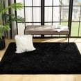 thumbnail image 7 of Arogan Super Soft Fluffy Area Rug For Living Room, Shaggy Carpet For Bedroom Nursery Room, 4'x5.3',Black, 7 of 7