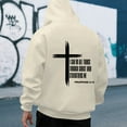 thumbnail image 4 of XIAONU Men's Zip Up Hoodie Long Sleeve Drawstring Hooded Letter Print Sweatshirt Warm Faith Inspired Daily Hoodies, 4 of 6