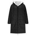 thumbnail image 4 of Long Sherpa Jackets for Women 2026 Thermal Fleece Lined Winter Coats Oversized Zip-up Soft Warm Bed Blanket, 4 of 6