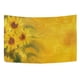 thumbnail image 4 of ABPHQTO Girasoles soleados con tapiz Decoración para colgar en la pared Decoración para el hogar Sala de estar Dormitorio 100x150 cm, 4 of 4