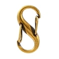 thumbnail image 1 of Tibetan Style Alloy Double S Snap Hook Spring Keychain Clasps Quick Links Rock Climbing Carabiners for Women Men Camping Fishing Antique Golden 27.5x14mm, 1 of 1