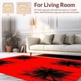 thumbnail image 2 of ODIKA 4'x6' Machine Washable Non-Slip Area Rug, Vivid Gothic Web Inspired High Traffic Rug, Red, 36573, 2 of 7