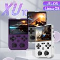 thumbnail image 2 of XU10 Handheld Game Console 3.5" IPS Screen 3000mAh Battery Linux System Miyoo RG35XX Portable Video Game Console PURPLE 128G(11780 Games), 2 of 6