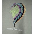 thumbnail image 2 of Tribal Wolf Long Sleeve Comfortable Cotton Shirt Green - Sz-S, 2 of 3