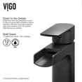 thumbnail image 4 of VIGO Ileana Single Handle Single-Hole Bathroom Faucet Set with Deck Plate in Matte Black, 4 of 8