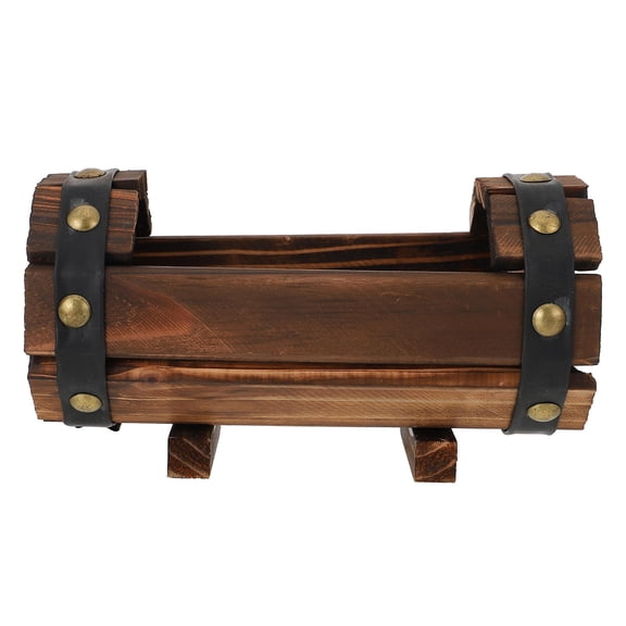 WHAMVOX  Terrarium Planter Antiseptic Wood Flower Box Vintage Pot Office