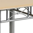 thumbnail image 6 of Bowery Hill Laminate End Table with Silver Steel Frame in  Natural, 6 of 7