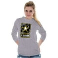 thumbnail image 3 of Vintage Military US Army Star Logo Unisex Plus Size Long Sleeve Shirt Brisco Brands 2X, 3 of 4