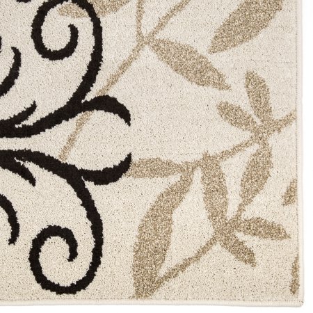 Better Homes & Gardens Iron Fleur Area Rug, Off-White, 1'11" x 7'5" - image 7 of 9