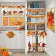 thumbnail image 2 of Fall Gnome Kitchen Curtains Funny Window Curtains and Valances Set 36 Inch, Autumn Maple Leaves Short Tier Curtain for Kitchen, Happy Thanksgiving Small Kitchen Decor, 2 of 6
