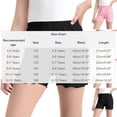 thumbnail image 4 of Bovxnpu Girls Bike Shorts Toddler Under Dress Leggings Dance Shorts Solid Ruffled Leggings Thin 3-Point Girls Plus Crotch Safety Summer Shorts, 4 of 7