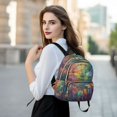 thumbnail image 6 of JIALIOU Mini Backpack Purse for Women Quilted Casual Daypack Small Travel Shoulder Bag, Colorful Dragonflies, 6 of 7