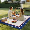 thumbnail image 4 of Independence Day Outdoor Rug for Patio/Deck/Porch, Non-Slip Large Area Rug 3 x 5 Ft, 4th of July Patriotic Star Blue Red Flag Indoor Outdoor Rugs Washable Area Rugs, Camping Rug Carpet Runner, 4 of 8