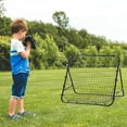 thumbnail image 2 of HOMCOM Rebounder Net Football Training Aid Kickback Target Play Black, 2 of 10