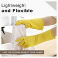 thumbnail image 6 of Rubber Cleaning Gloves for Dishwashing, Non-Slip Kitchen Gloves for Household Chores, Durable Natural Latex, Flexible Grip, 1 Pair, 6 of 9