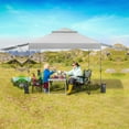 thumbnail image 2 of Costway 10'x17.6'Outdoor Instant Pop-up Canopy Tent Dual Half Awnings Adjust Patio White, 2 of 11