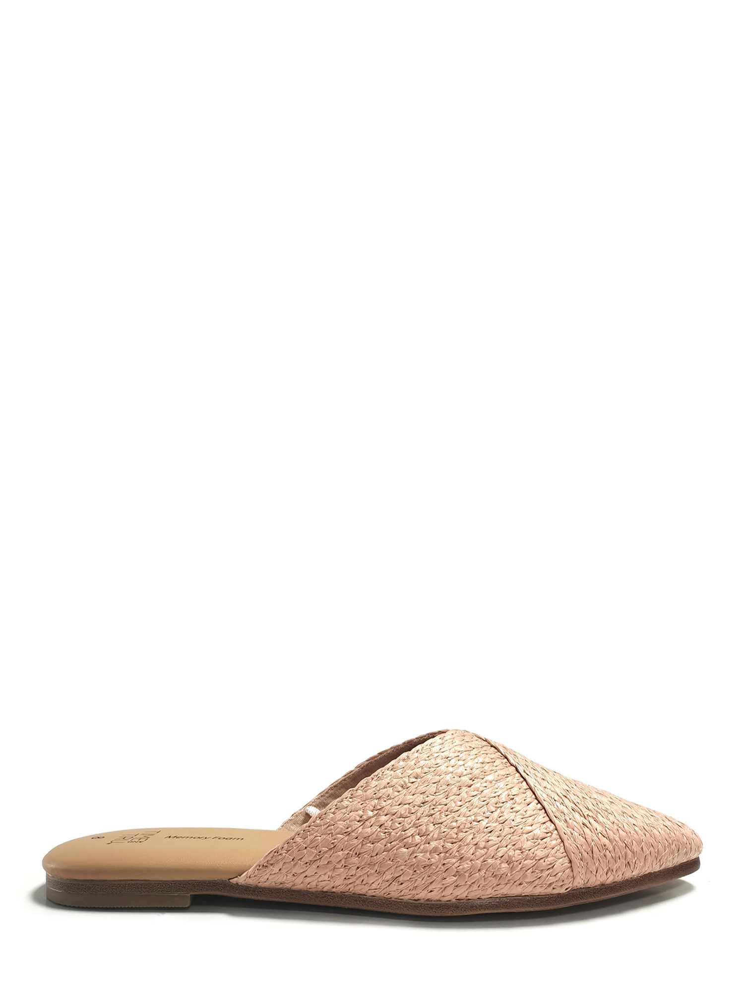Time And Tru Women's Raffia Mule Shoes - image 2 of 6