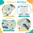 thumbnail image 3 of joogoo Retro Cars Boys Swim Trunks Beach Swimsuit Shorts Boxer 4T, 3 of 8