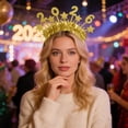 thumbnail image 1 of Product Classification Sparkly Year Headband Glitter Hairband for Festive Celebrations Party Accessory Headpiece for Casual Home Use, 1 of 4
