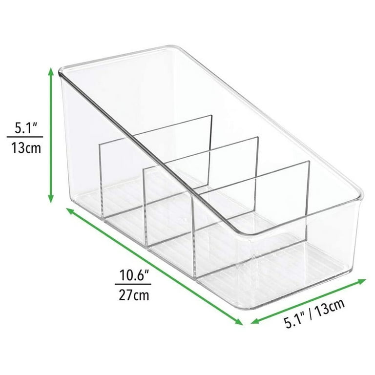 Large Plastic Food Packet Organizer Caddy Storage Station For Kitchen  Pantry Cabinet Countertop Holds Spice Pouches Home Storage