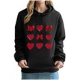 thumbnail image 5 of Inverlee Valentine's Day Sweatshirts for Women Sweet Love Heart Graphic Sweatshirts Soft Pullover Sweater Tops Crewneck Tunic Long Sleeve Shirts for Women, 5 of 5