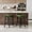 Green, variant on Set of 2 Counter Height Bar Stools, Low-Back Kitchen Bar Chairs with Footrest, Wooden Frame and PU Leather Upholstered Seats, Stylish Barstools for Kitchen Islands
