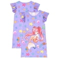thumbnail image 2 of QEFJNO Kids Girls Nightgown Mermaid Dress Sleepwear 3-12 Years Pajamas Nightgowns for Little / Big Girls Nightshirt Nightie, 2 of 11