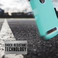 thumbnail image 4 of VALUE PACK + For Motorola Moto Z3/Z3 Play Holster Hybrid Layers Shock Resistant Design Protective Phone Case with Built-in Screen Protector and Kickstand (Teal), 4 of 4