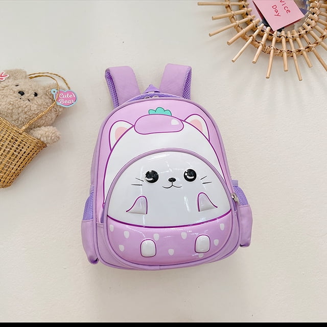 Mochila para niñas: mochilas para niñas, niños, jardín de infantes, mochila escolar primaria, bolsa de hombro para libros, mochilas de viaje moradas