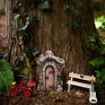 thumbnail image 3 of MERILER Resin Garden Miniature Floral Outdoor Decor: Enchanting Door for Trees, Tree Stumps, Patio, Yard, and Window (Perfect Gift for Mom and Kids), 3 of 7