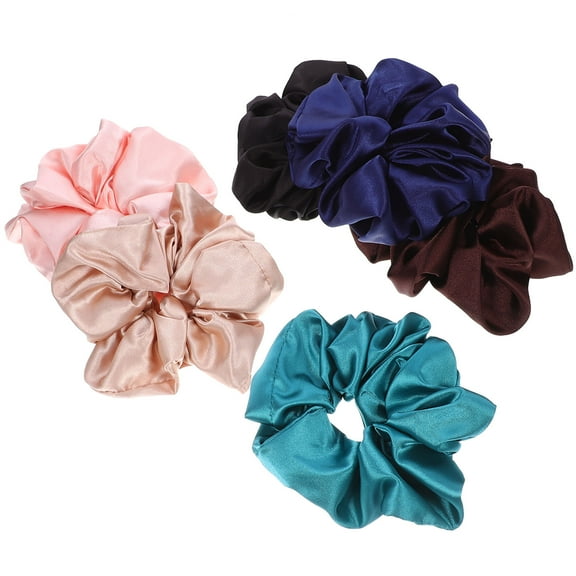 BESTYASH 6Pcs Satin Hair Scrunchies Set, Hair Ties for Women and Girls, Stylish Ponytail Holders and Hair Accessories