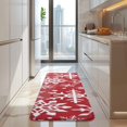 thumbnail image 4 of Red Christmas Snowflake Pattern Kitchen Rug Mat,Kitchen Runner Rugs Non Skid Washable,Decorative Kitchen Floor Mats for Kitchen,Sink,Laundry,17"x47.2", 4 of 7