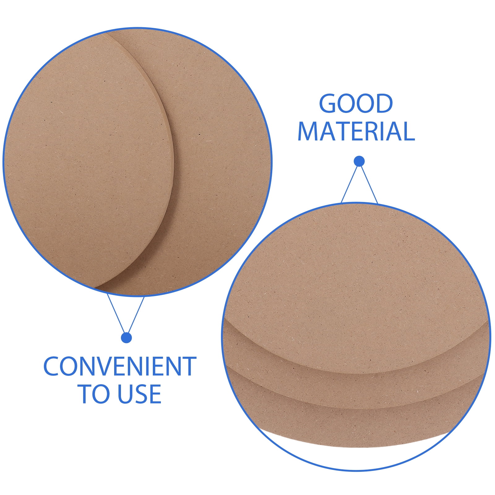 Ceramic Pottery Forms and Drawing Plates Set of 3 Durable Wood Brown for Clay Projects