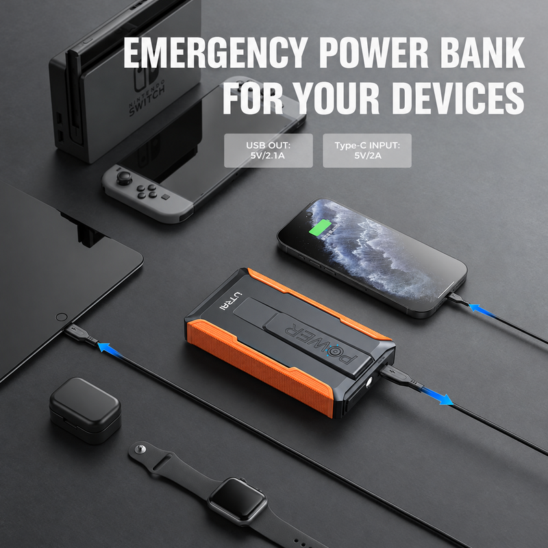 UTRAI 3000A Portable Car Jump Starter with Power Bank photo 4