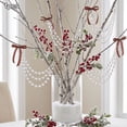 thumbnail image 5 of Acrylic Christmas Tree Ornament Decor 3-Layer Crystal Bead Garland, 19.7in Lightweight Hanging Swag with Snowflakes Ice Cones, Draping Decoration for Tree Mantel Fireplace, 5 of 6