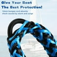 thumbnail image 2 of czcpp-4 Pcs Boat Bungee Dock Lines, 4 Feet Mooring Rope for Docking Stretches to 6 Feet, Mooring Line Boat Accessories Docking Ropes PWC Dock Ties for Boats (Blue and Black), 2 of 4