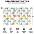 thumbnail image 2 of Blackout Kids Curtains,White Cartoon Dinosaurs Pattern Childrens Insulated Curtains Set Of 2,Bedroom Essentials,Toddler Room Decor 52"x63", 2 of 5