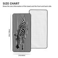 thumbnail image 2 of Cotton Bath Towels for Bathroom - Optical Zebra Illusion Microfiber Quick Dry Towels for Body Bath Sheets, Personalized Beach Towel, Soft Shower Towels for Travel Home Beach 27*55in, 2 of 7