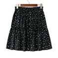 thumbnail image 6 of Aofany Womens Cute Skirts Summer Printing Casual Bandage Ruched Ruffles Elastic Waist Skirts Casual Vacation Skirts, 6 of 6