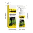 thumbnail image 2 of Barbecue Grill And Stove Cleaner Spray 120 ml, Heavy Duty Degreaser For Carbonized Grease, Kitchen Range Hood Pot Bottom Oil Stain Remover, No Rinse Concentrated Cleaning Agent, 2 of 9