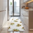 thumbnail image 4 of White Yellow Purple Flower Bouquet Sunflower Pattern Kitchen Rug Mat,Kitchen Runner Rugs Non Skid Washable,Decorative Kitchen Floor Mats for Kitchen,Sink,Laundry,17"x47.2", 4 of 7