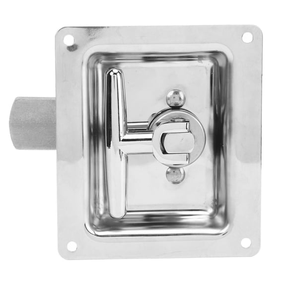 Toolbox Latch Stainless Steel Folding T Handle Lock for Van RV Trailer Engineering Vehicle