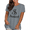 Gray Tops, variant on Short Sleeve Shirts for Women Summer Casual Loose Fit Tops Athletic Trendy Graphic Tees Work Plain T Shirts Plus Size S-3XL