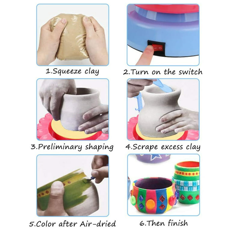  FosterToys Air Dry Clay Pottery Kit For BeginnersDIY Clay  Kit For Adults