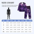 thumbnail image 3 of KLL Purple Hippo In Water Sleepwear Mens Flannel Pajamas,Long Cotton Pj Set, 3 of 7