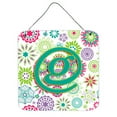 thumbnail image 7 of Carolines Treasures CJ2011-QDS66 Letter Q Flowers Pink Teal Green Initial Wall or Door Hanging Prints 6HX6W multicolor, 7 of 7