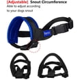 thumbnail image 3 of Dog Muzzle Nylon Soft Padding, Adjustable Loop, Black, 3 of 7